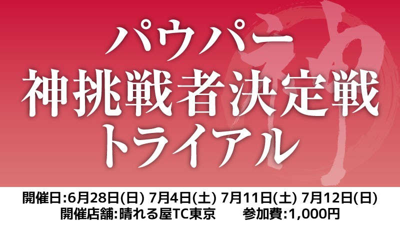 パウパー神挑戦者決定戦トライアル[スイス+決勝SE]