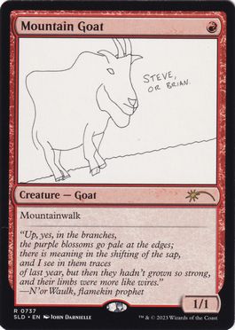 (737)《シロイワヤギ/Mountain Goat》[SLD] 赤