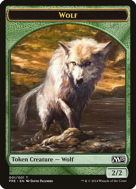 《狼トークン/Magic2015 Prerelease Wolf Token》[M15] 緑