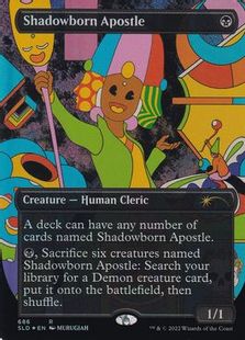 Foil】(686)□ボーダーレス□《影生まれの使徒/Shadowborn Apostle