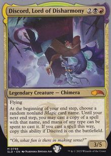 Foil】(798)《Discord, Lord of Disharmony》[SLD] 金 | 日本