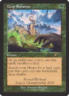 MTG【Foil】輪作 Crop Rotation4枚セット UL 日本語版 輪作/Crop Rotation》(Eternal Weekend)[流星マーク] 緑 | 日本
