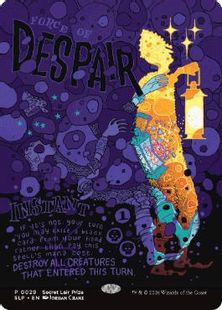 Foil】(029)□ボーダーレス□《絶望の力/Force of Despair》[SLP] 黒