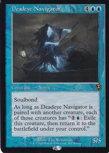 Foil】《狙い澄ましの航海士/Deadeye Navigator》[エラーカード] 青