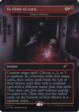 【Foil】(7027)■ボーダーレス■《Ya viene el coco》//《ティボルトの計略/Tibalt's Trickery》[SLD] 赤