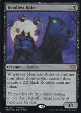 【Foil】(118)《首無し騎手/Headless Rider》(リセールプロモ)[VOW-P] 黒
