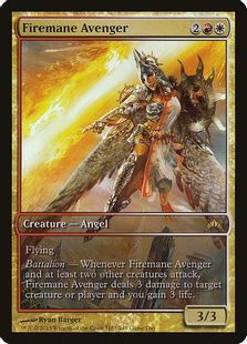 【Foil】《炎まといの報復者/Firemane Avenger》(ゲームデー)[GTC-P] 金