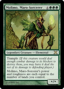 【Foil】《マローの魔術師モリモ/Molimo, Maro-Sorcerer》[10ED] 緑R