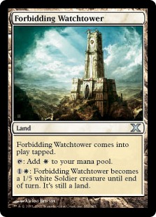 【Foil】《近づきがたい監視塔/Forbidding Watchtower》[10ED] 土地U
