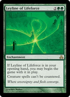 《生命の力線/Leyline of Lifeforce》[GPT] 緑R