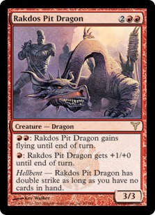 【Foil】《ラクドスの地獄ドラゴン/Rakdos Pit Dragon》[DIS] 赤R