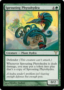 【Foil】《芽吹く草ハイドラ/Sprouting Phytohydra》[DIS] 緑R