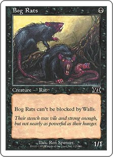 《沼ネズミ/Bog Rats》[6ED] 黒C