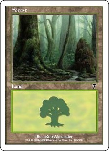 【Foil】(329)《森/Forest》[7ED] 土地