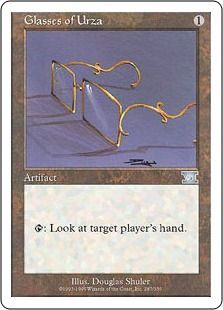《ウルザの眼鏡/Glasses of Urza》[6ED] 茶U