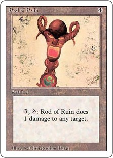 《破滅のロッド/Rod of Ruin》[3ED] 茶U