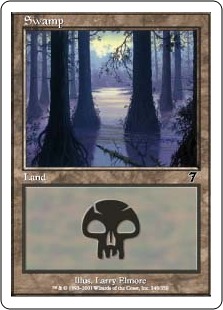 (348)《沼/Swamp》[7ED] 土地
