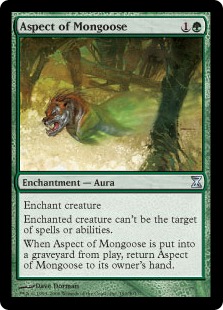 【Foil】《マングースの血/Aspect of Mongoose》[TSP] 緑U