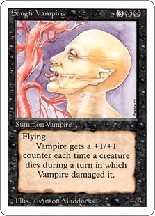 《センギアの吸血鬼/Sengir Vampire》[3ED] 黒U