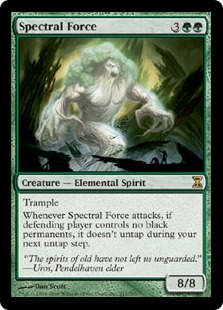 《幽体の魔力/Spectral Force》[TSP] 緑R