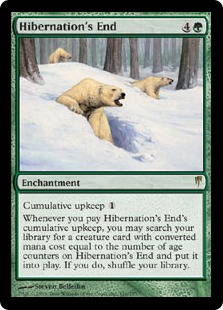 【Foil】《冬眠の終わり/Hibernation's End》[CSP] 緑R
