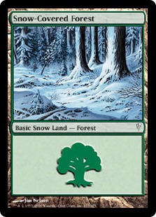 (155)《冠雪の森/Snow-Covered Forest》[CSP] 土地L