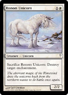 【Foil】《ロノムの一角獣/Ronom Unicorn》[CSP] 白C