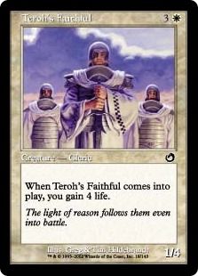 《ティーロの信者/Teroh's Faithful》[TOR] 白C