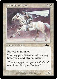 《法の防衛者/Defender of Law》[ULG] 白C
