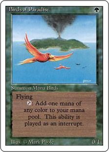 極楽鳥/Birds of Paradise》[3ED] 緑R | 日本最大級 MTG通販サイト 