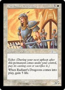 《レイディアントの竜騎兵/Radiant's Dragoons》[ULG] 白U