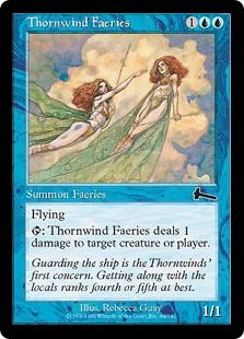 《ソーンウィンド・フェアリー/Thornwind Faeries》[ULG] 青C
