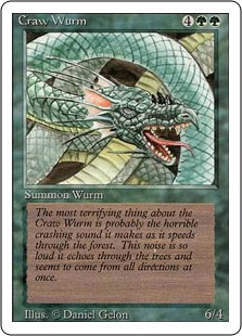 《大喰らいのワーム/Craw Wurm》[3ED] 緑C