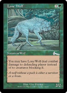 【Foil】《一匹狼/Lone Wolf》[ULG] 緑U
