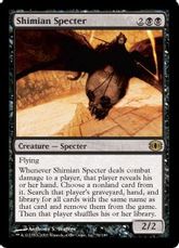 【Foil】《シミアの死霊/Shimian Specter》[FUT] 黒R