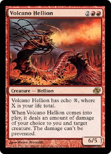 【Foil】《火山の乱暴者/Volcano Hellion》[PLC] 赤R