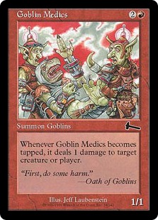 【Foil】《ゴブリンの衛生兵/Goblin Medics》[ULG] 赤C