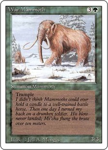 《ウォー・マンモス/War Mammoth》[3ED] 緑C