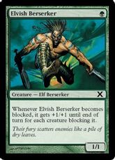 《エルフの狂戦士/Elvish Berserker》[10ED] 緑C