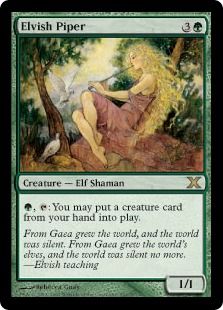 Foil】《エルフの笛吹き/Elvish Piper》[10ED] 緑R | 日本最大級 MTG 