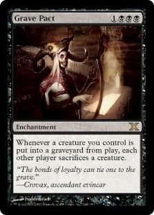 【Foil】《墓穴までの契約/Grave Pact》[10ED] 黒R