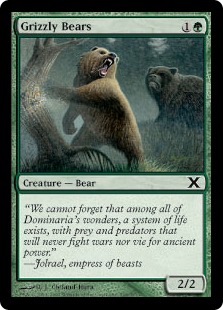 《灰色熊/Grizzly Bears》[10ED] 緑C