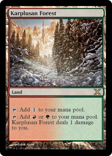 【Foil】《カープルーザンの森/Karplusan Forest》[10ED] 土地R