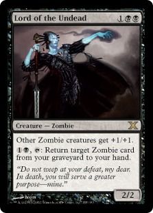 【Foil】《アンデッドの王/Lord of the Undead》[10ED] 黒R