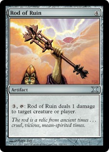 【Foil】《破滅のロッド/Rod of Ruin》[10ED] 茶U