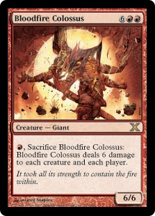 《沸血の巨像/Bloodfire Colossus》[10ED] 赤R
