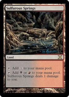 【Foil】《硫黄泉/Sulfurous Springs》[10ED] 土地R