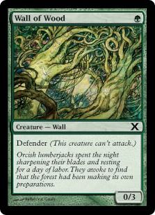 《木の壁/Wall of Wood》[10ED] 緑C
