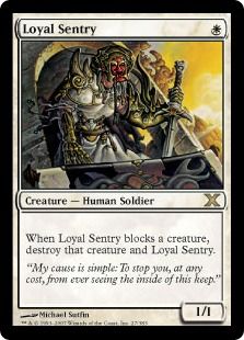 《忠誠な歩哨/Loyal Sentry》[10ED] 白R