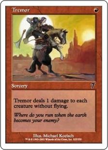 【Foil】《微震/Tremor》[7ED] 赤C